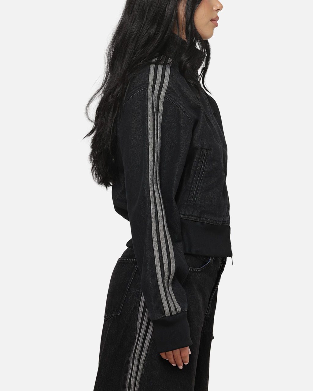 Best-Selling Adidas Women's Firebird Denim Track Jacket True Black