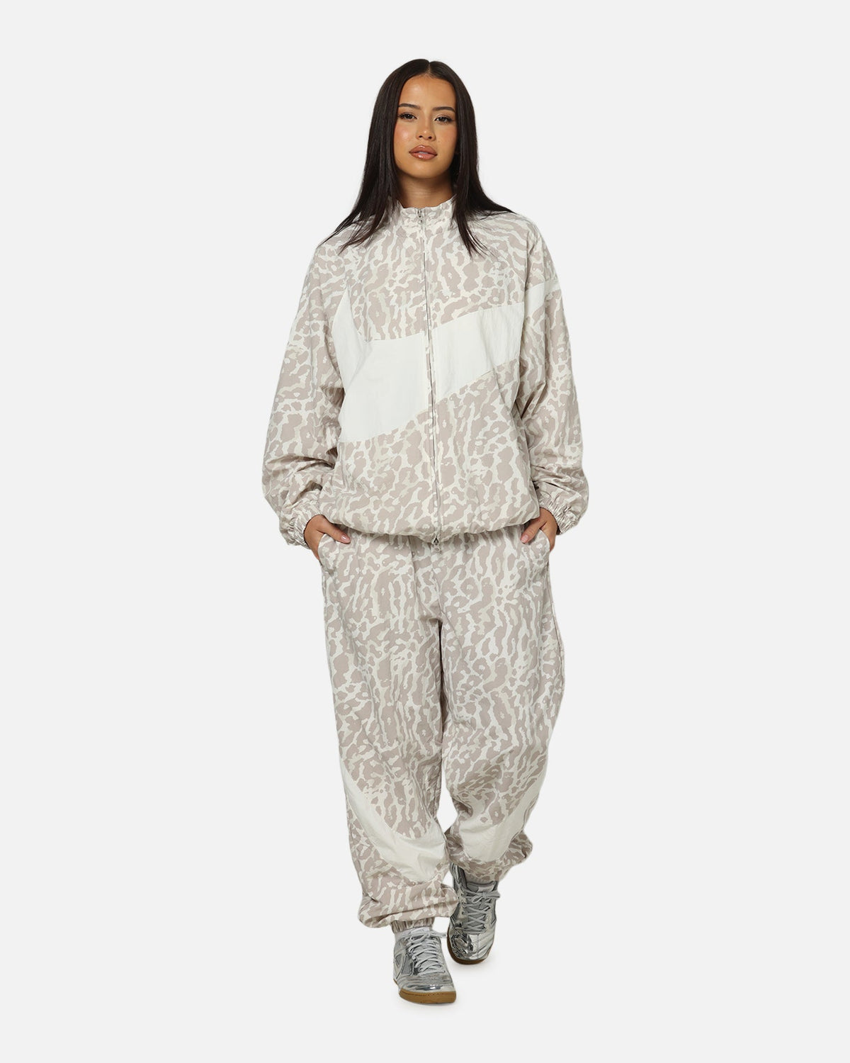 Top Seller Nike Women's Sportswear Woven Printed Jacket Leopard/White