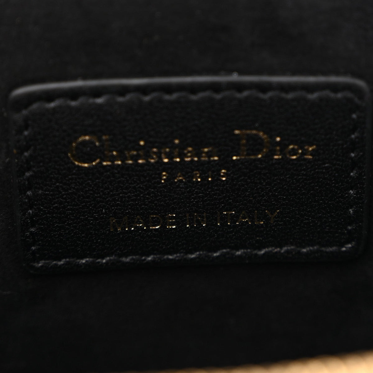 Lambskin Cannage Micro Lady Dior Vanity Case Black AT My store