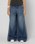 Best-Selling Adidas Women's Denim Wide Pants Indigo Denim
