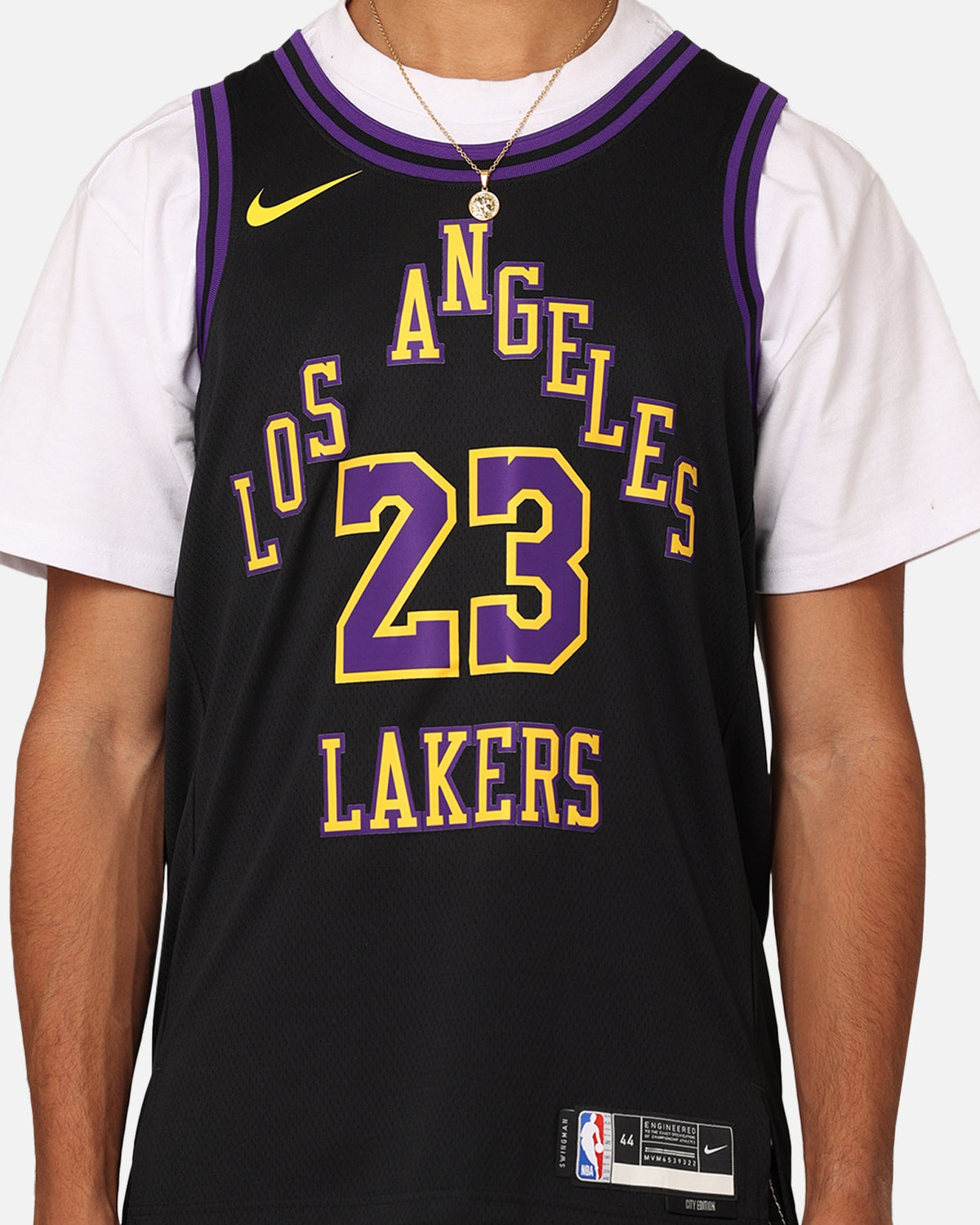 Top Seller Nike Los Angeles Lakers Lebron James Dri-FIT Swingman Jersey Black