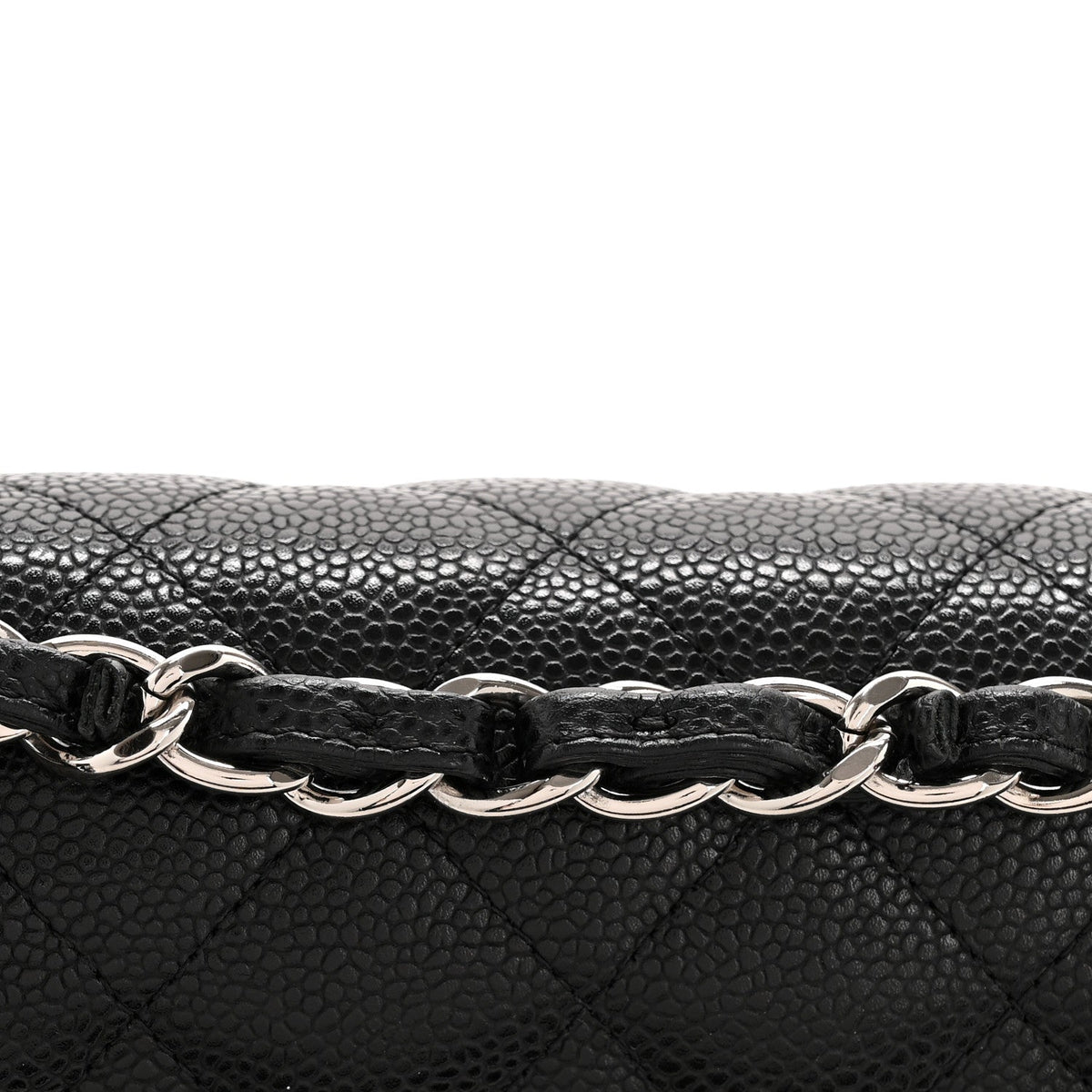 Caviar Quilted Jumbo Double Flap Black At My store