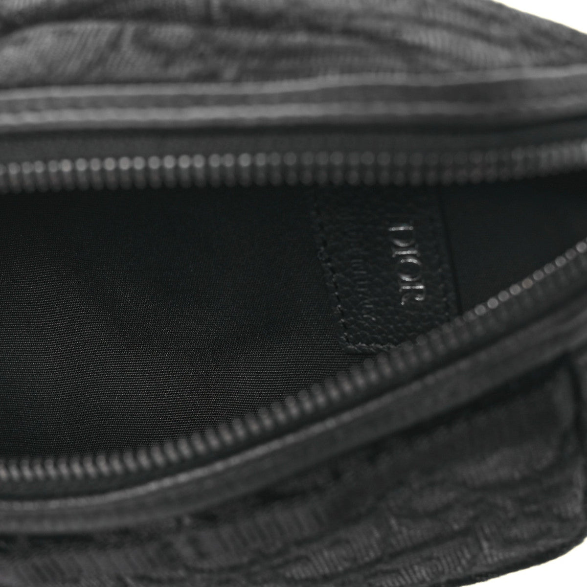 Grained Calfskin Oblique Scarab Sling Bag Black AT My store