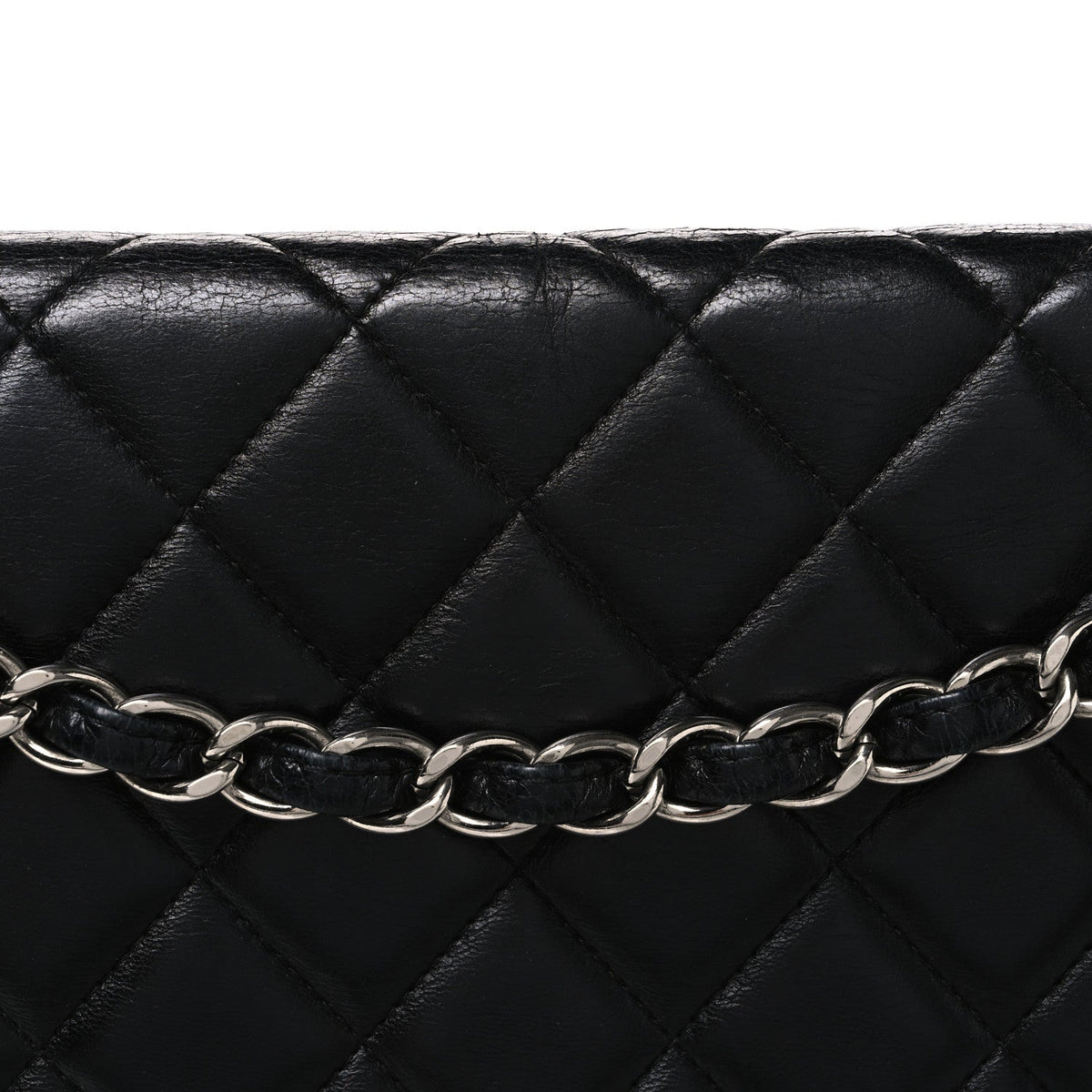 Lambskin Quilted Maxi Double Flap Black At My store