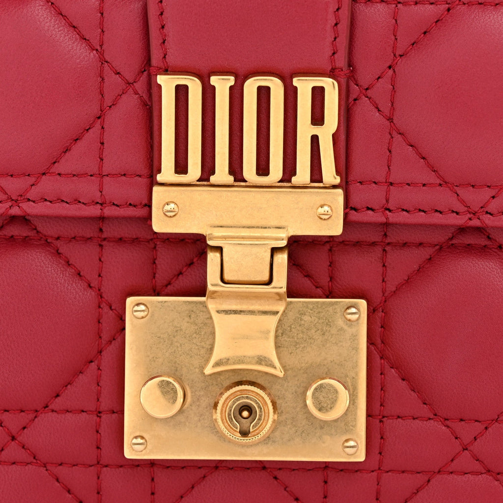 Lambskin Cannage Large Dioraddict Flap Red AT My store