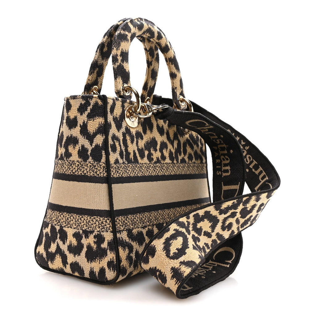 Canvas Medium Mizza Embroidered Lady D-Lite Beige Multicolor AT My store