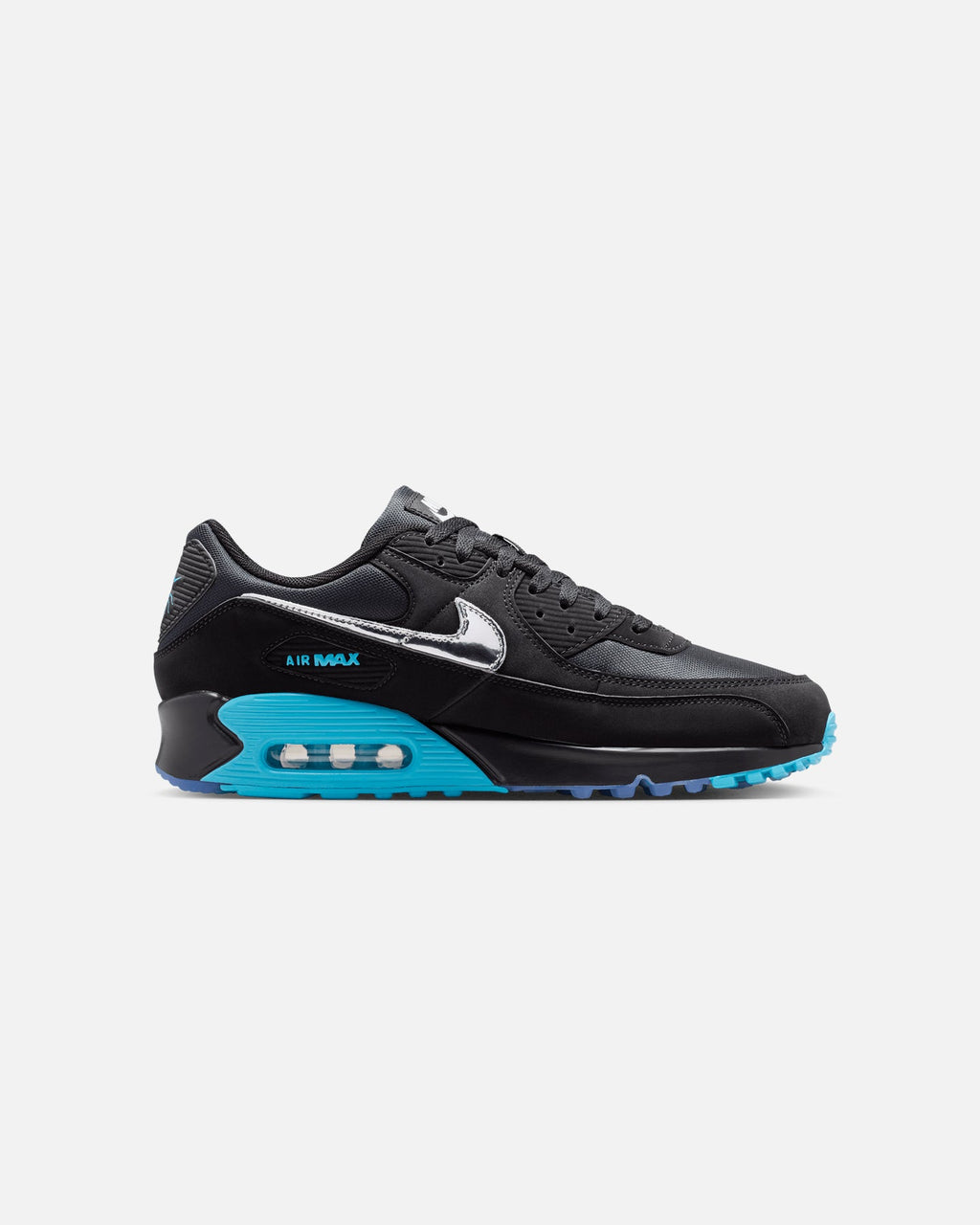 Top Seller Nike Air Max 90 Premium Black/Chrome/White
