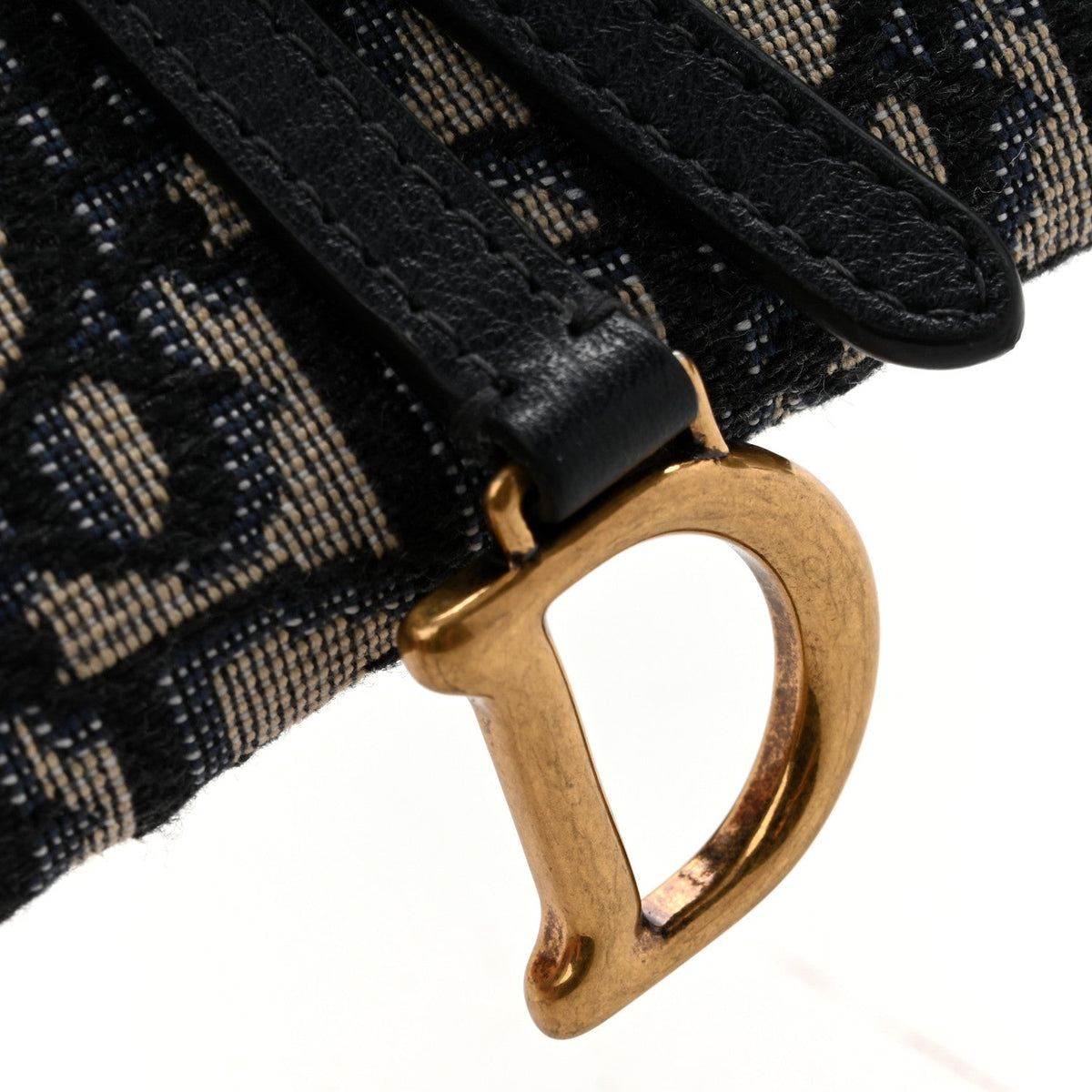 Oblique Saddle Chain Long Wallet Blue AT My store