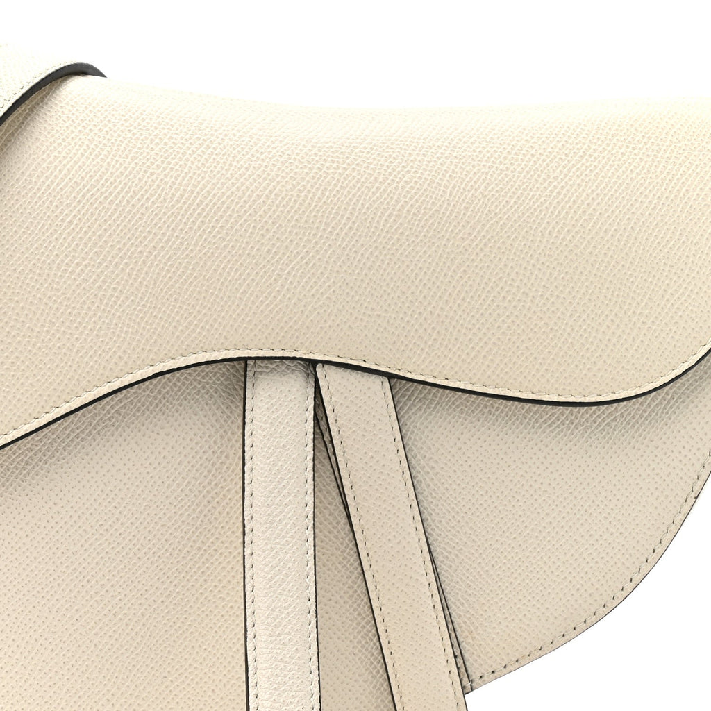 Grained Calfskin Saddle Bag With Strap Latte AT My store