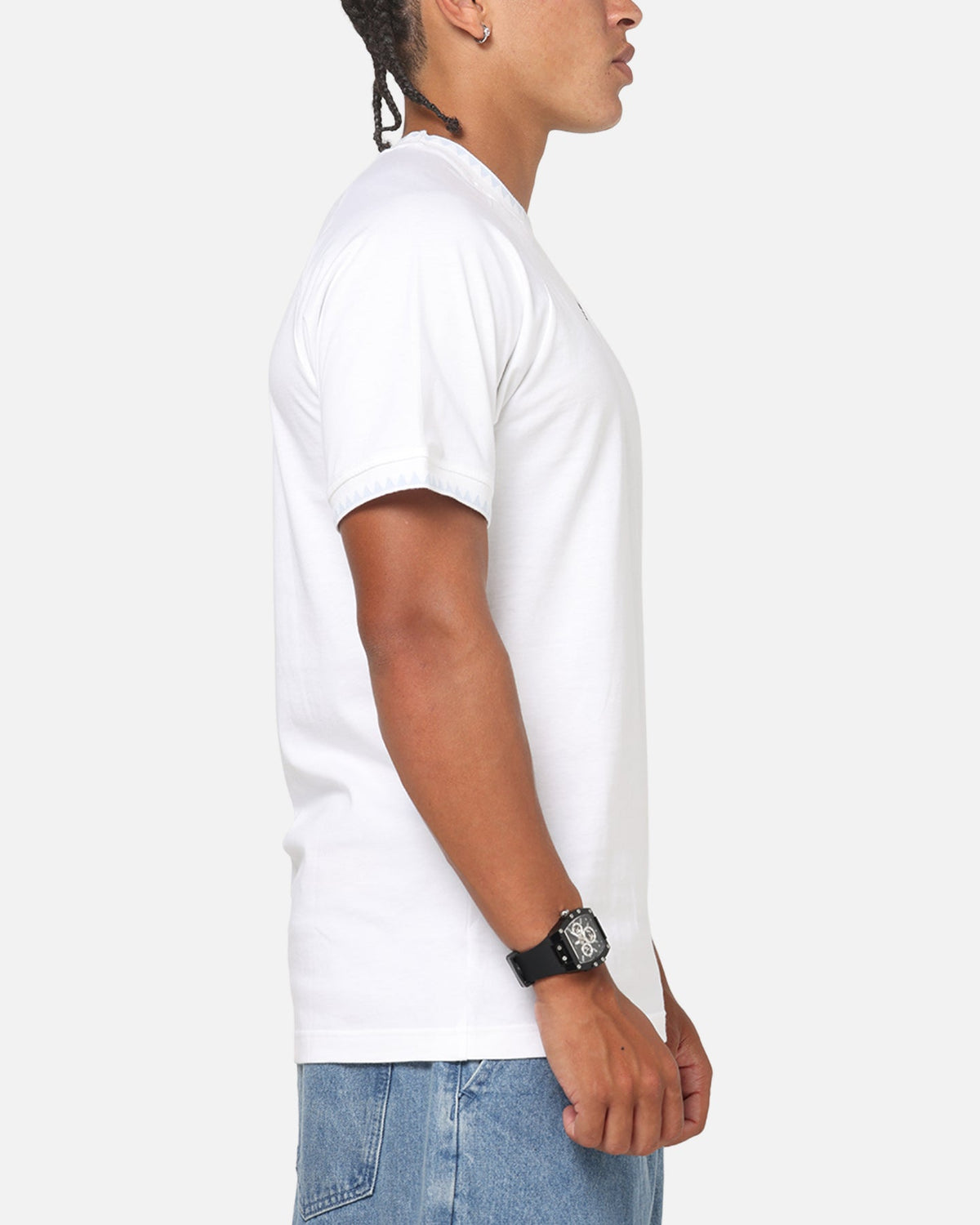 Best-Selling Adidas Chest Stripes Engineered T-Shirt White