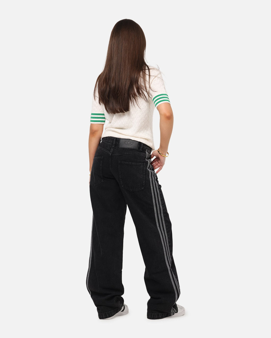 Best-Selling Adidas Women's Denim 3-Stripes Track Pants True Black Denim
