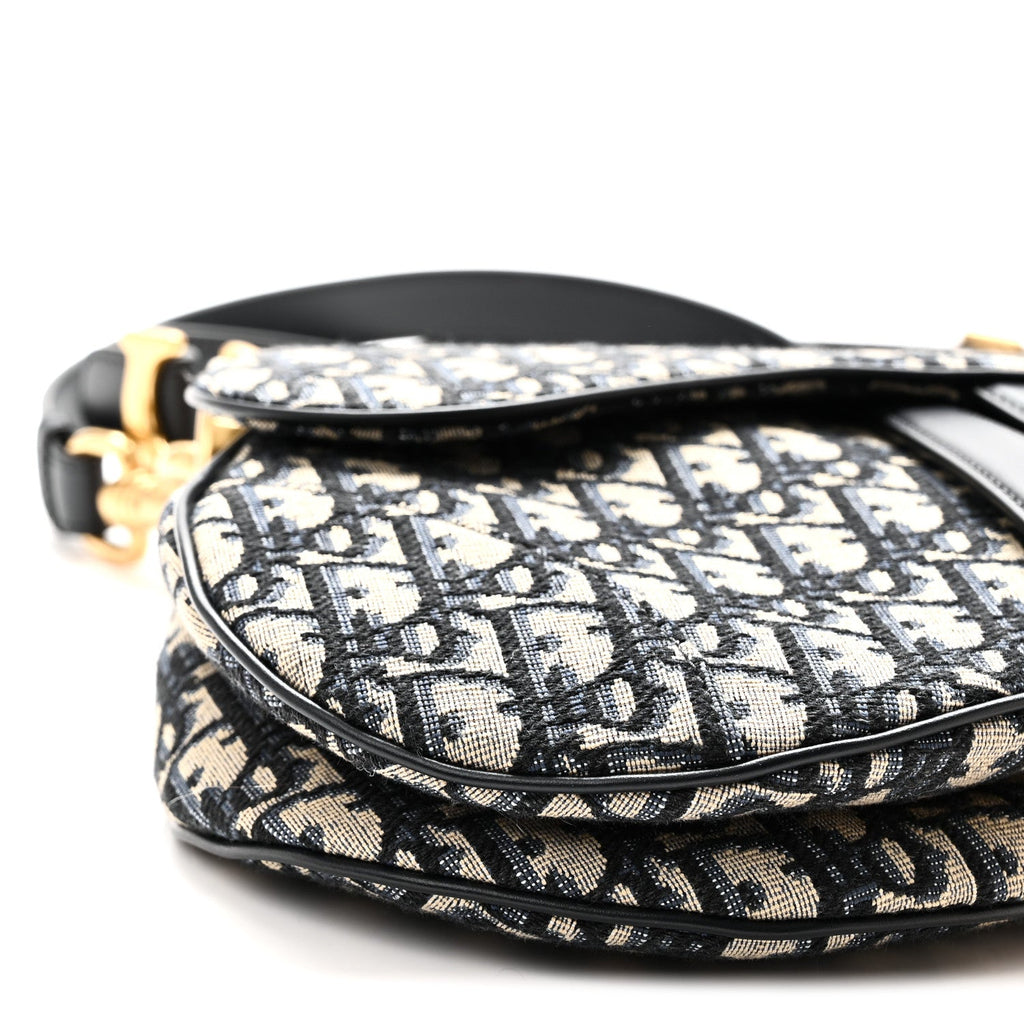 Oblique Saddle Bag With Strap Blue AT My store