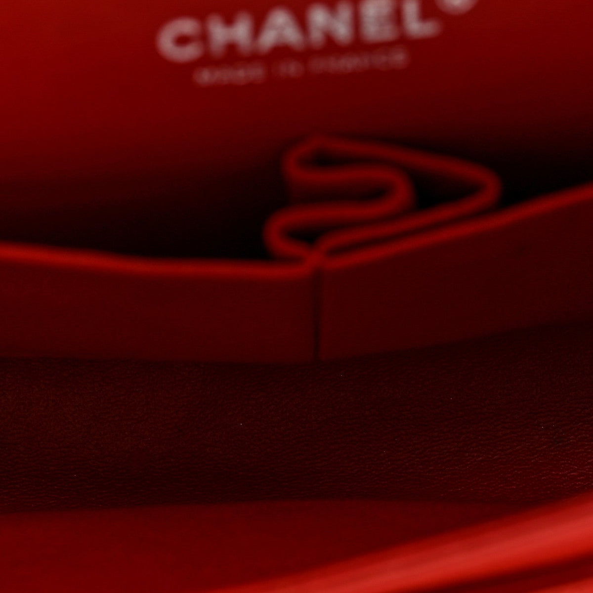 Lambskin Quilted Medium Double Flap Red At My store