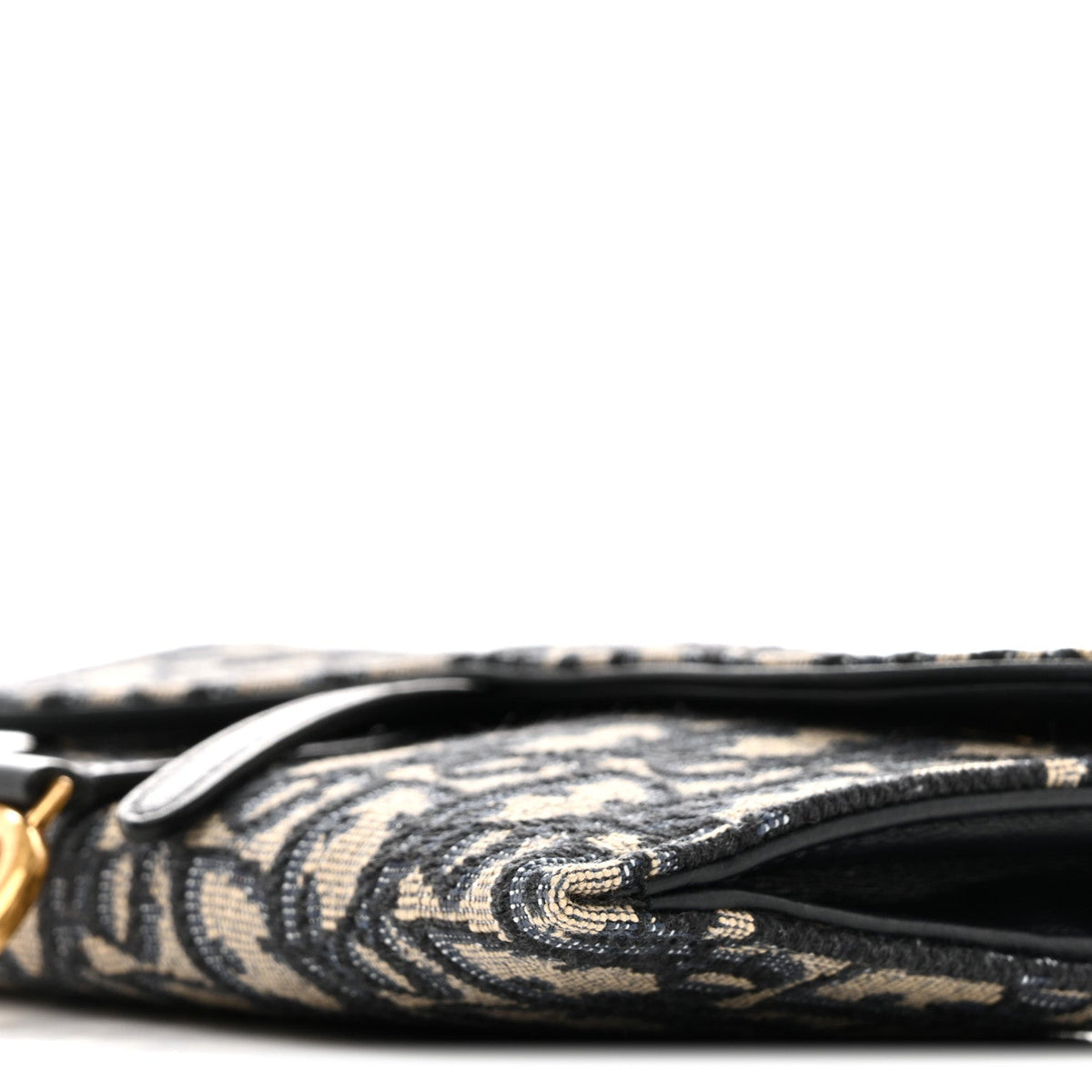 Oblique Saddle Chain Long Wallet Blue AT My store