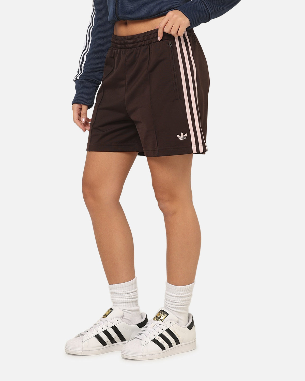 Best-Selling Adidas Women's Firebird Classic Shorts Brown/Pink