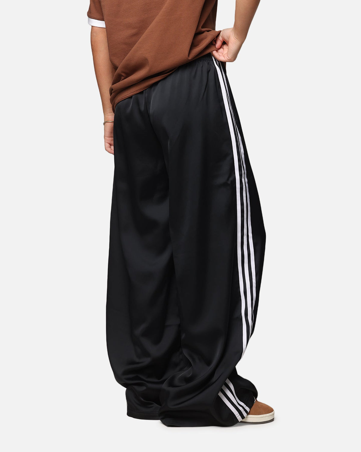 Best-Selling Adidas Women's Satin Wide Leg Pants Black