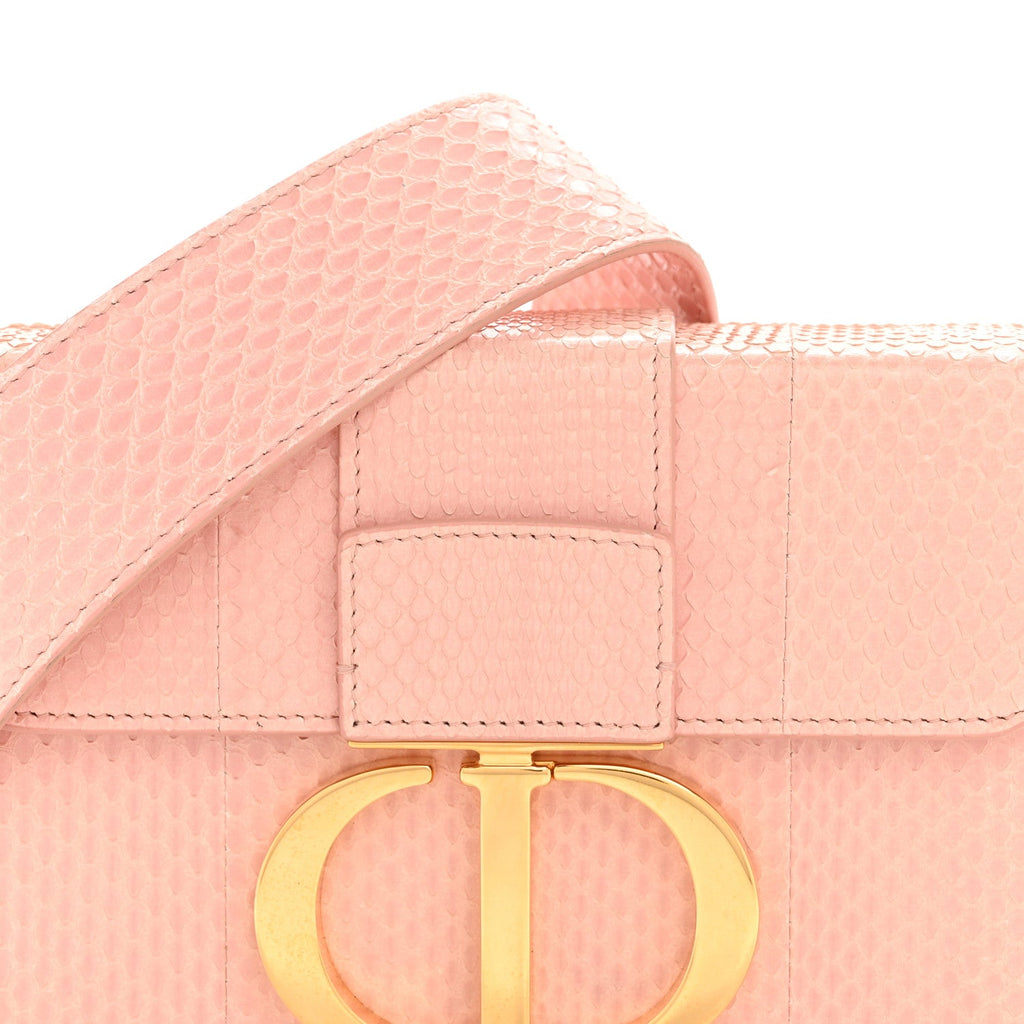 Snakeskin 30 Montaigne Box Bag Rose Clair AT My store