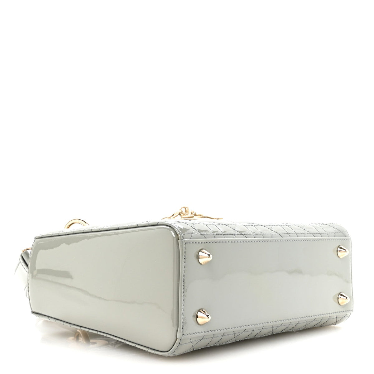 Patent Cannage Small Lady Dior Grey AT My store