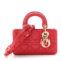 Lambskin Cannage Dioramour Micro Lady D-Joy Red AT My store