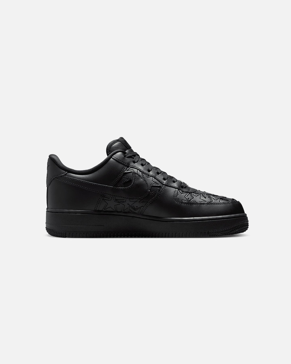 Top Seller Nike Air Force 1 '07 Edge Black/Black-Metallic Silver