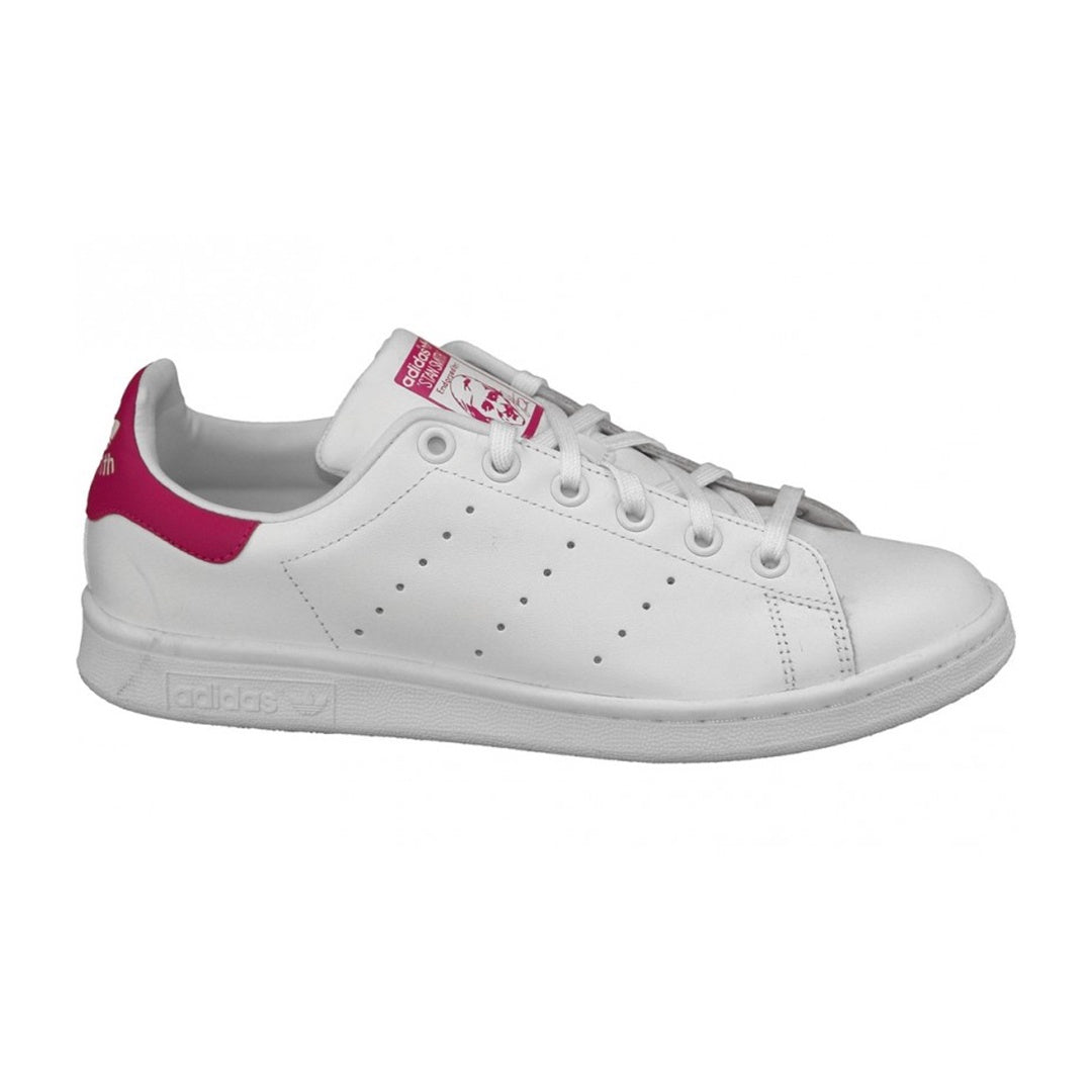 New Arrival Adidas Original STAN SMITH Junior - FTWWHT/FTWWHT/BOPINK/FTWBLA/FTWBLA/ROSECL