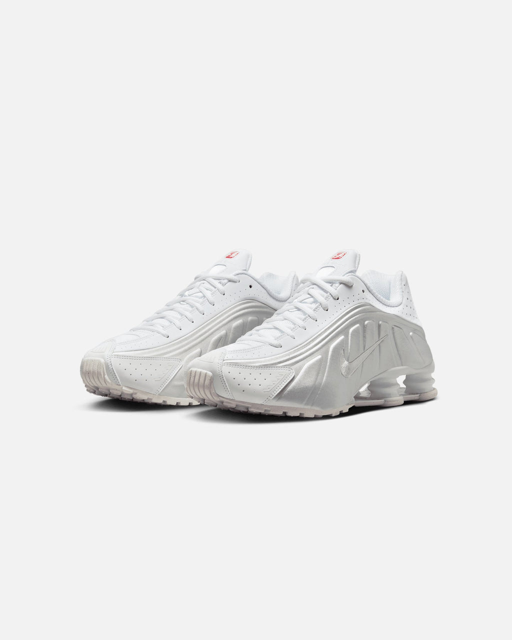 Top Seller Nike Shox R4 White/Metallic Silver