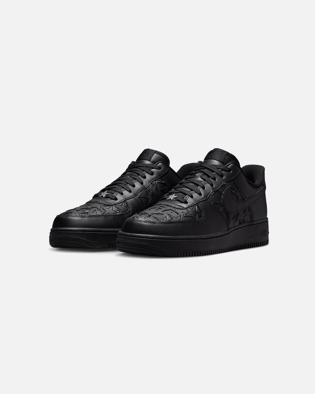 Top Seller Nike Air Force 1 '07 Edge Black/Black-Metallic Silver