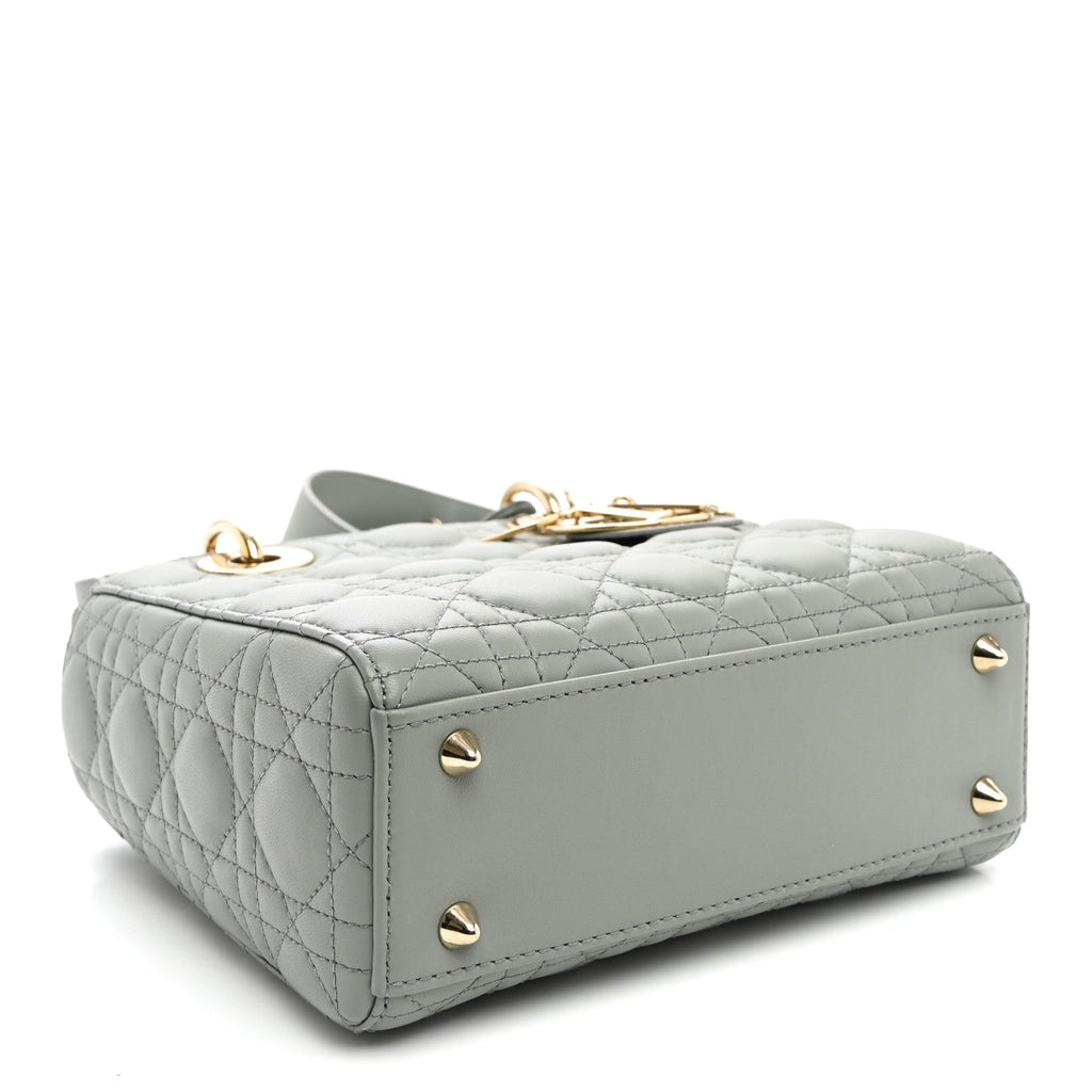 Lambskin Cannage Small My ABCDior Lady Dior Grey AT My store