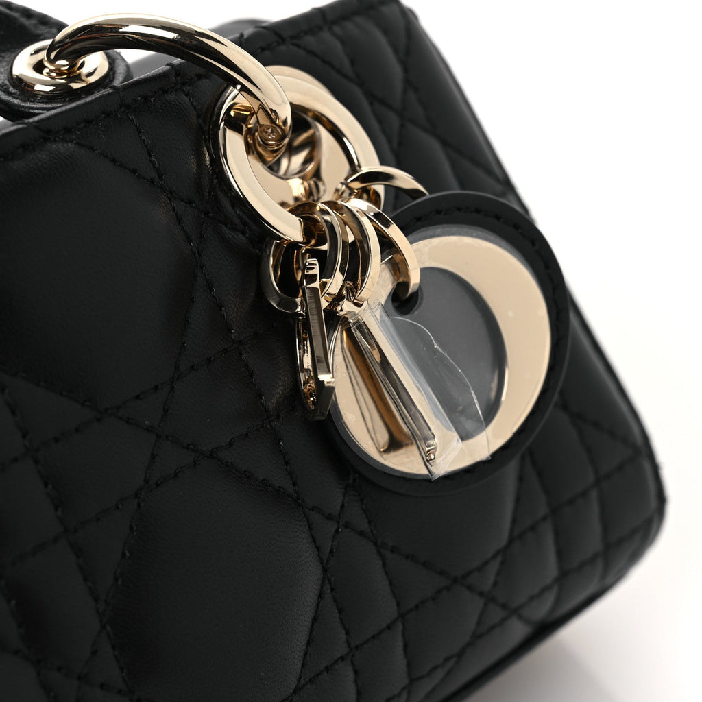 Lambskin Cannage Micro Lady D-Joy Black AT My store