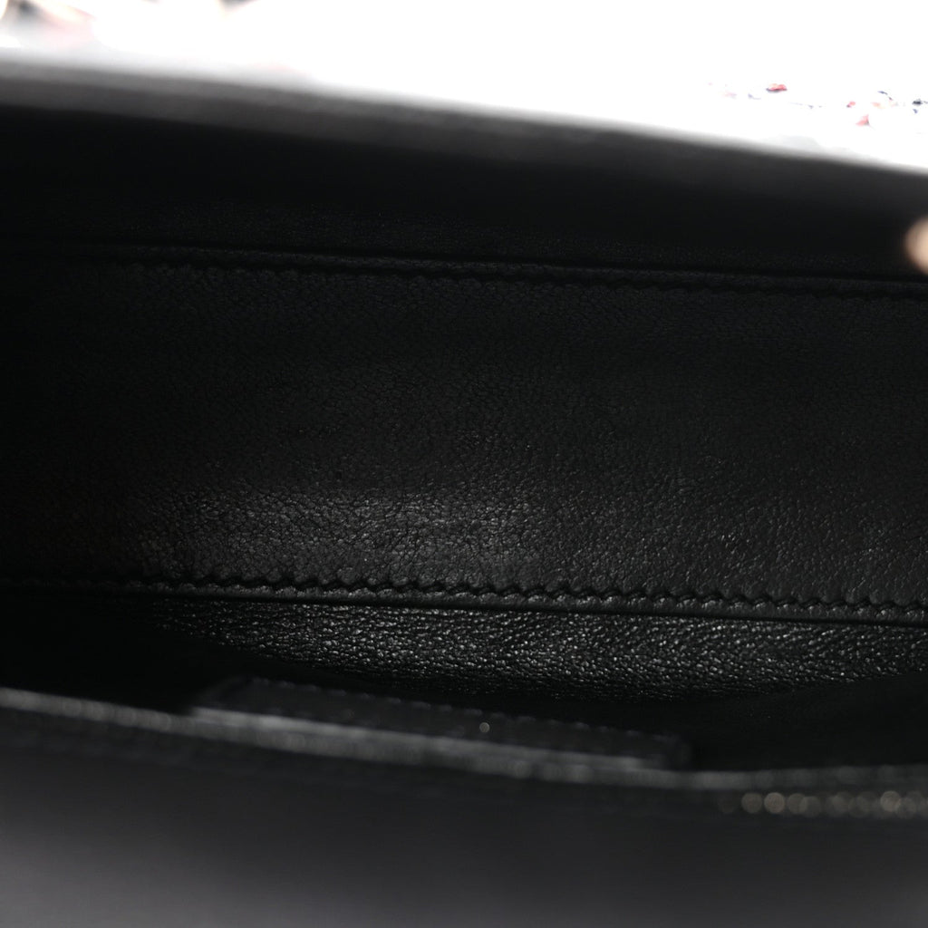 Goatskin Sequin Embroidered Mini Lady Dior Black AT My store