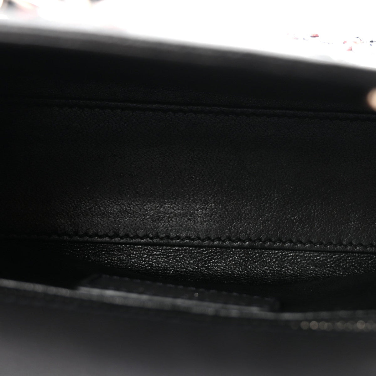 Goatskin Sequin Embroidered Mini Lady Dior Black AT My store