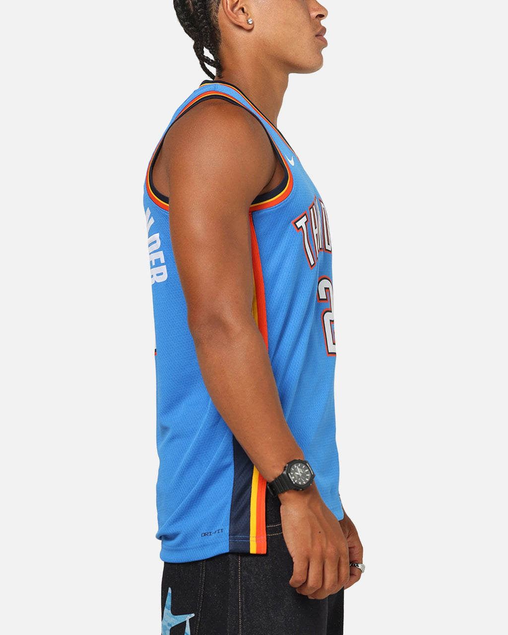 Top Seller Nike Shai Gilgeous-Alexander Oklahoma City Thunder #2 Icon Edition 2022/23 Nike Dri-Fit NBA Swingman Jersey Signal Blue