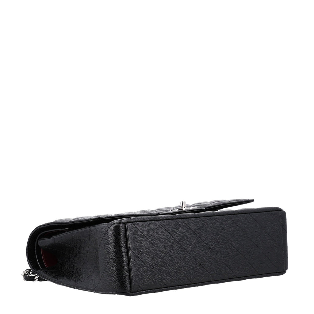 Caviar Quilted Maxi Double Flap Black At My store
