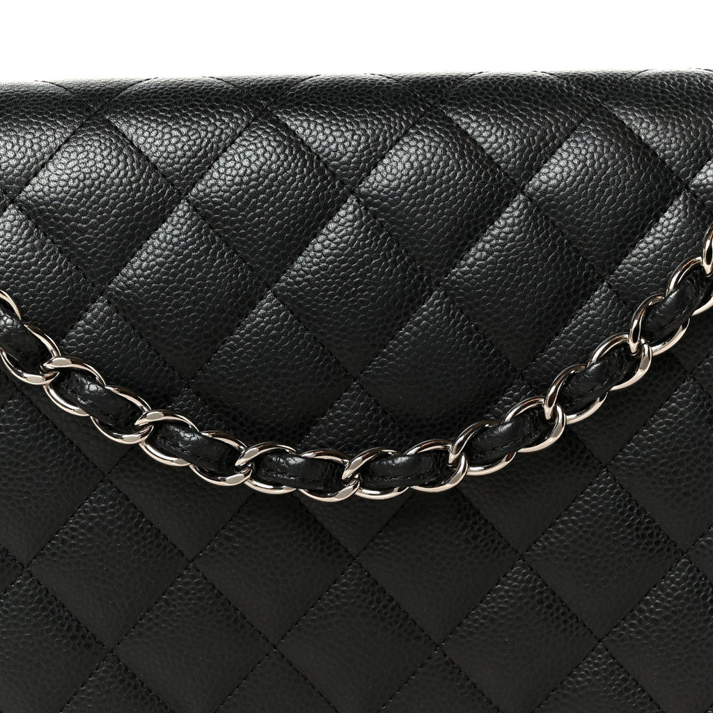 Caviar Quilted Maxi Double Flap Black At My store