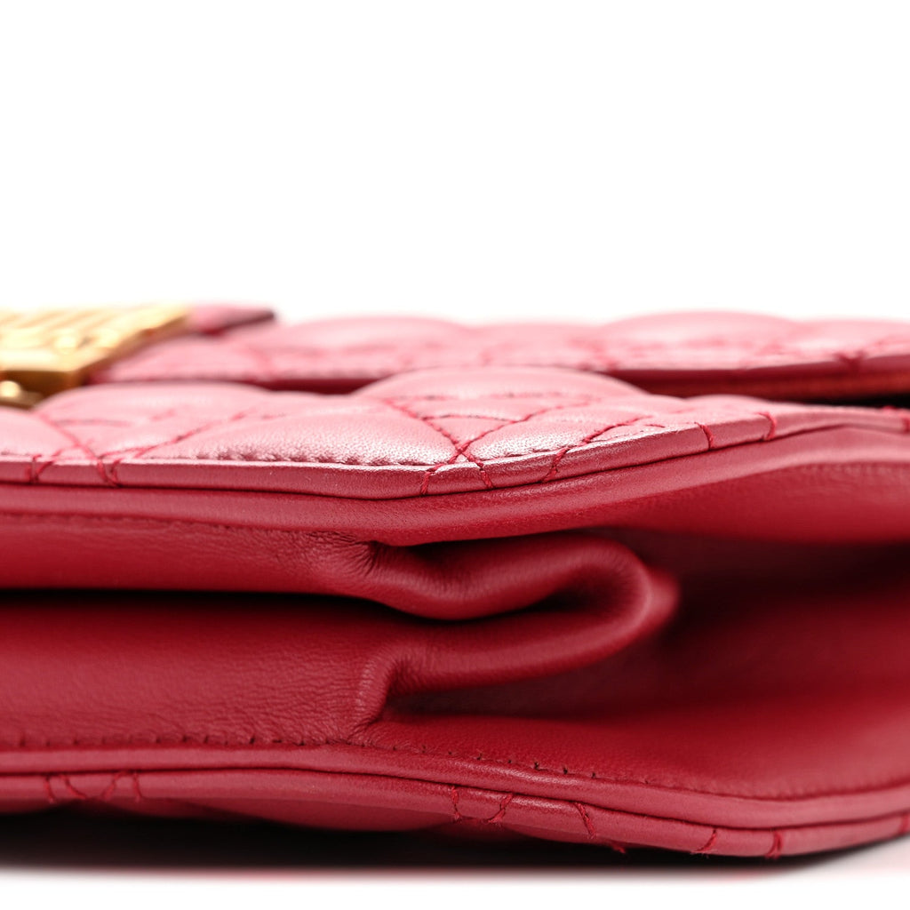 Lambskin Cannage Large Dioraddict Flap Red AT My store