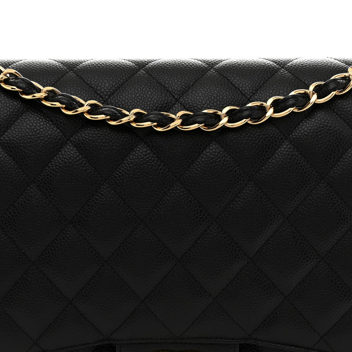 Caviar Quilted Maxi Double Flap Black At My store