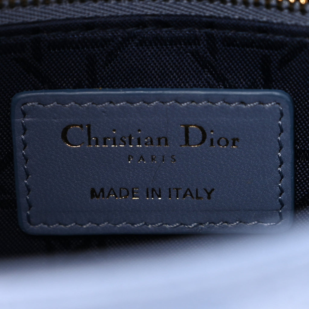 Lambskin Cannage Small My ABCDior Lady Dior Denim Blue AT My store