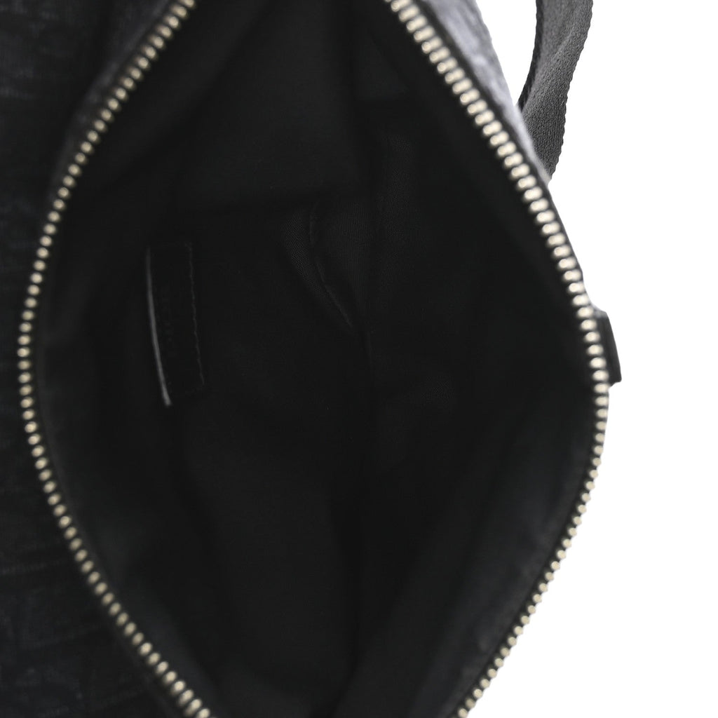 Oblique Mens Saddle Bag Black Blue AT My store