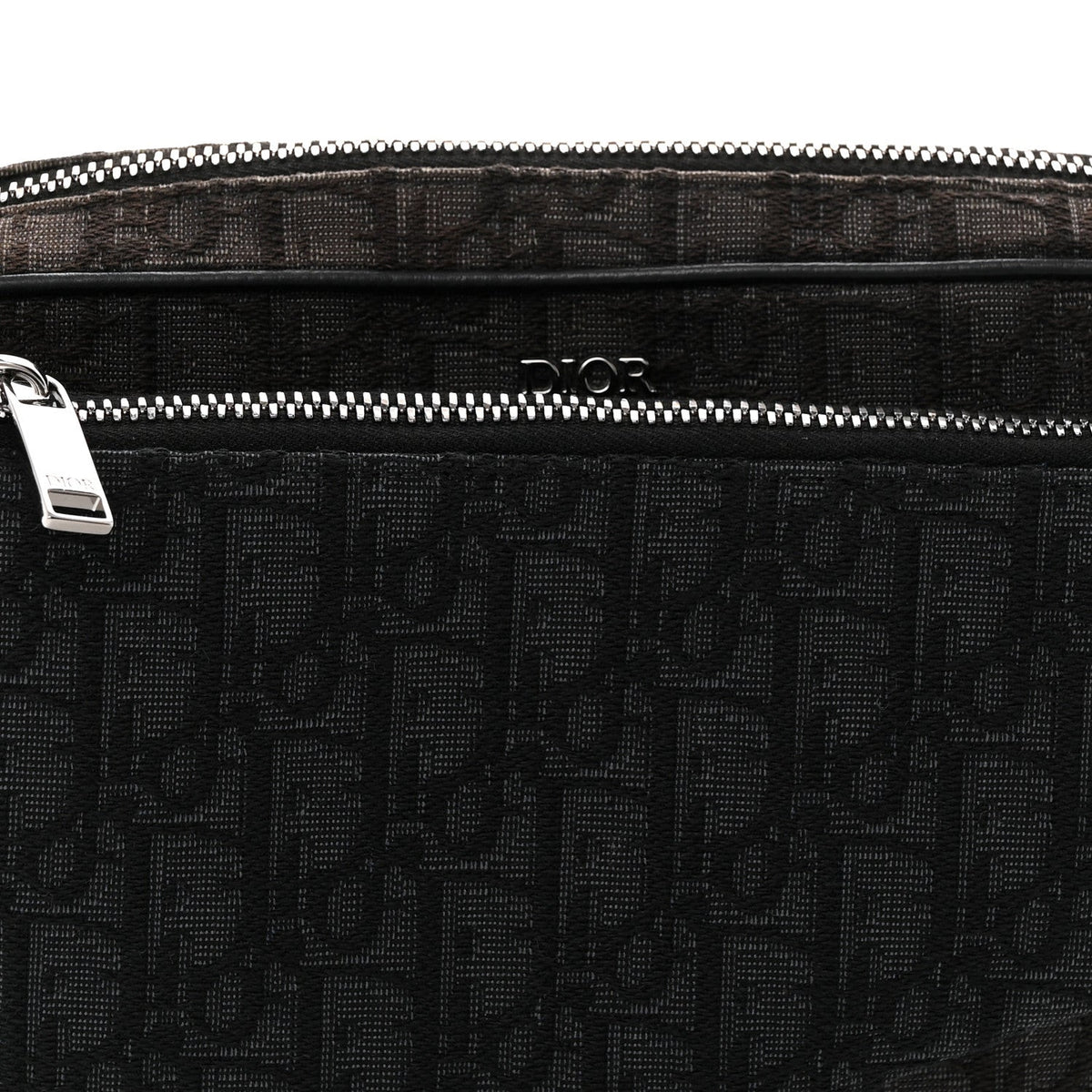 Oblique Saddle Triple Pouch Black AT My store