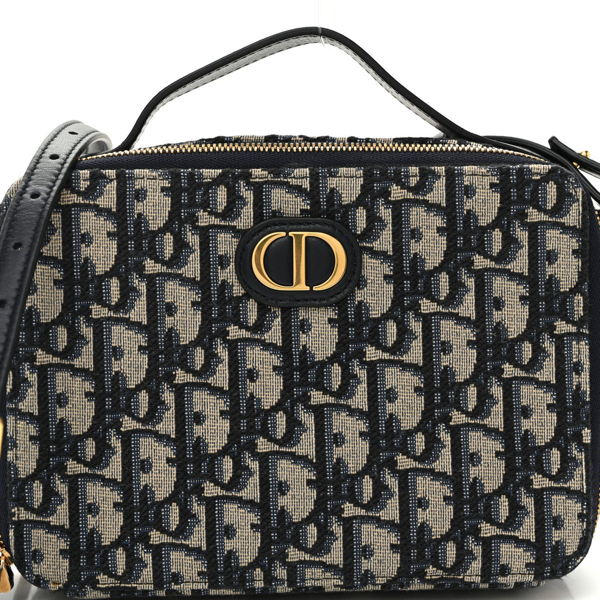 Oblique 30 Montaigne Top Handle Box Bag Blue AT My store
