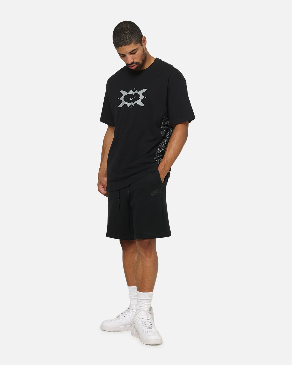 Top Seller Nike Sportswear Reflective Cycle T-Shirt Black
