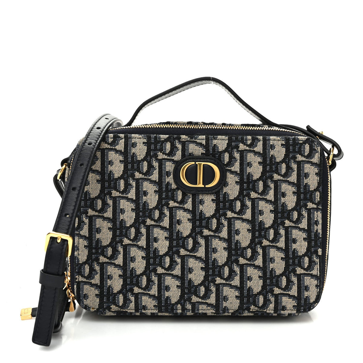 Oblique 30 Montaigne Top Handle Box Bag Blue AT My store
