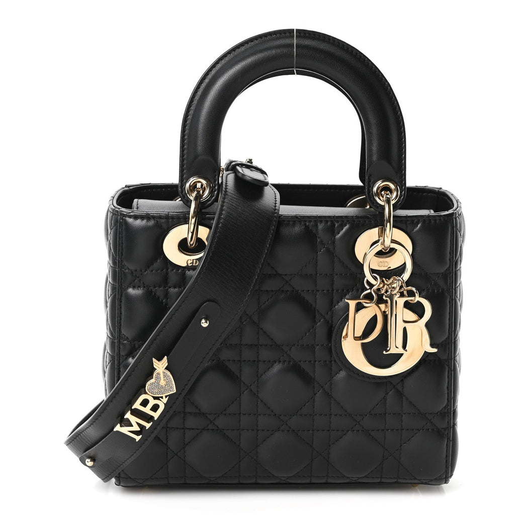 Lambskin Cannage Small My ABCDior Lady Dior Black AT My store