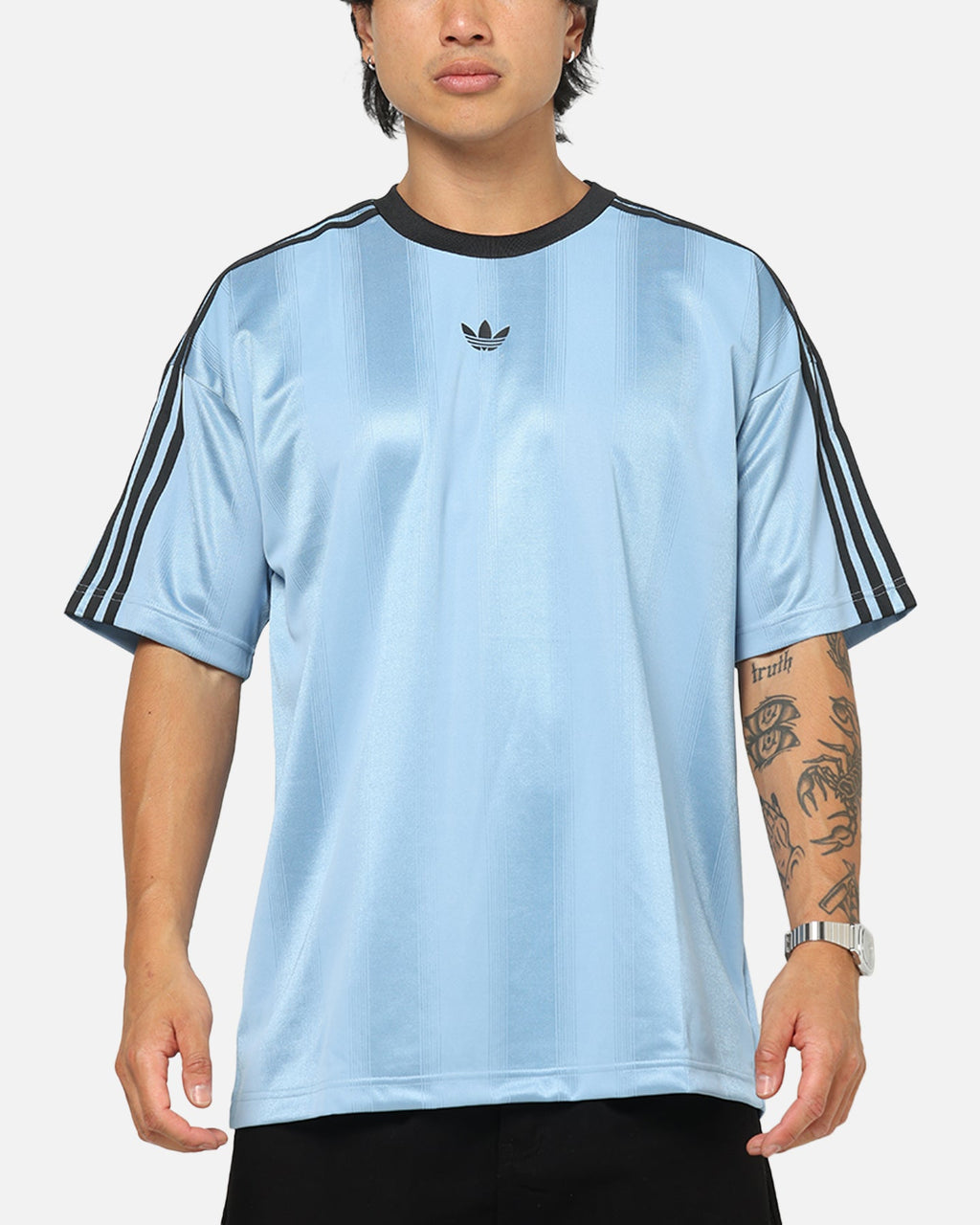 Best-Selling Adidas Jacquard Jersey Ash Blue