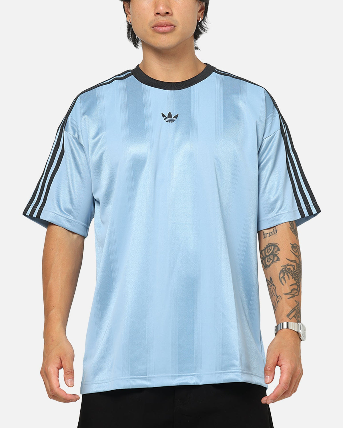 Best-Selling Adidas Jacquard Jersey Ash Blue