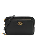 Grained Calfskin Caro Double Pouch Black AT My store