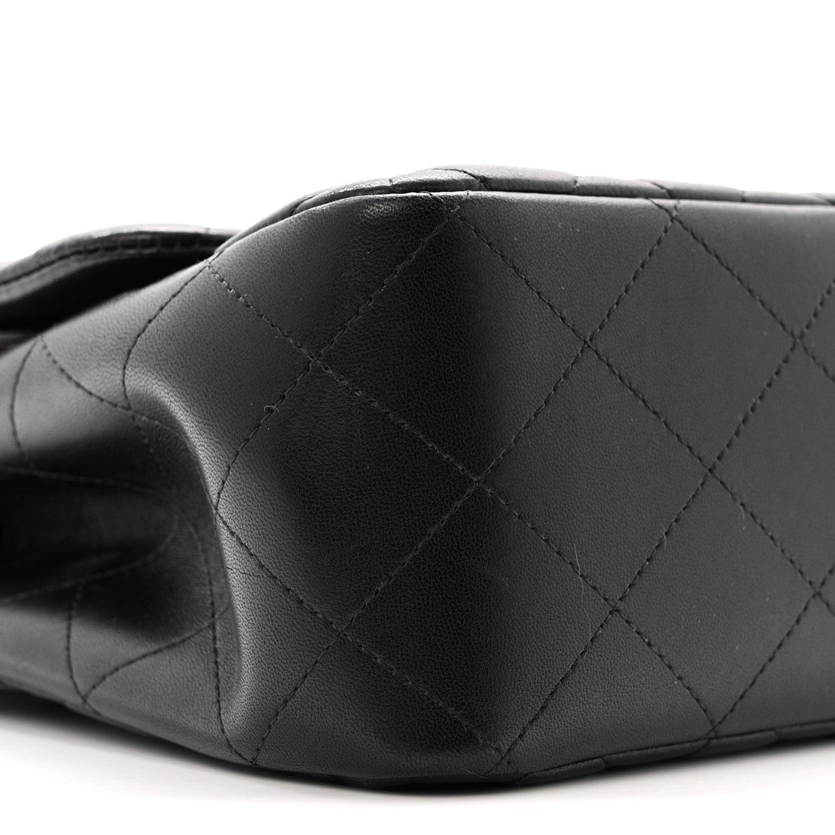 Lambskin Quilted Jumbo Double Flap Black At My store