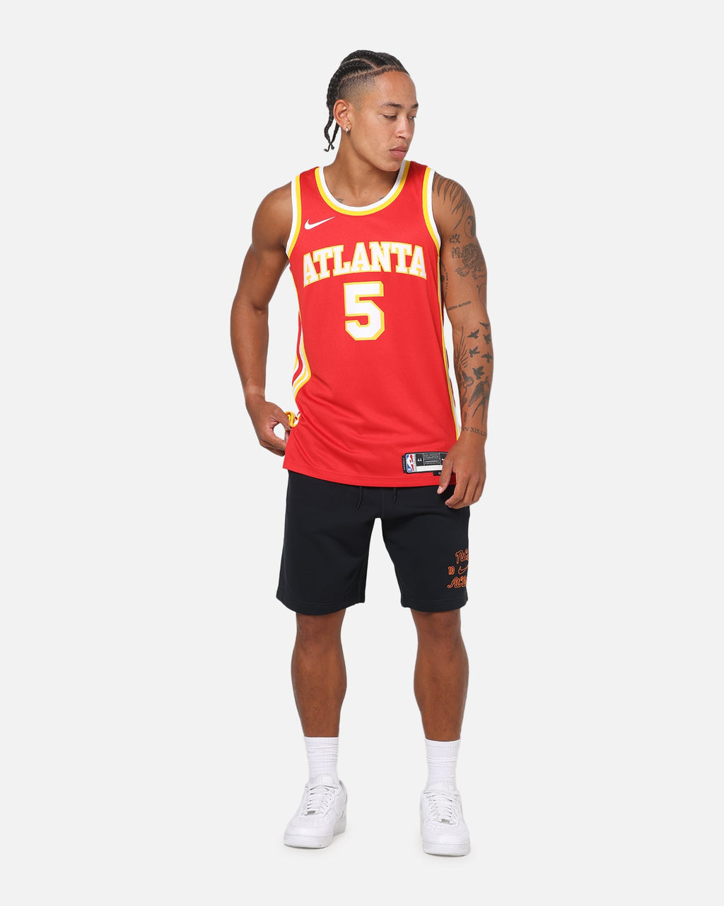 Top Seller Nike Dyson Daniels Atlanta Hawks #5 Icon Edition Nike Dri-FIT NBA Swingman Jersey University Red