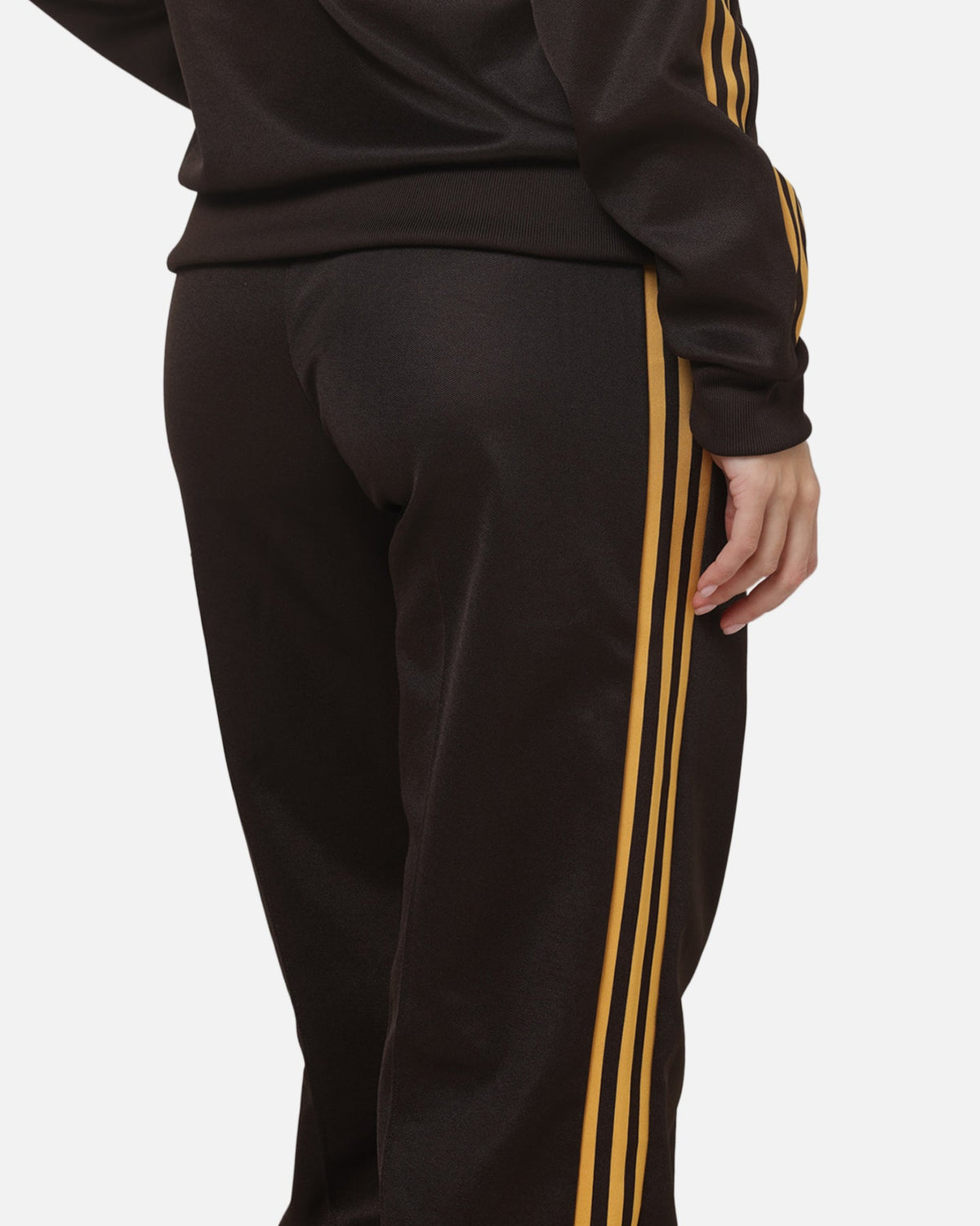Best-Selling Adidas Women's Classic Track Pants Brown/Yellow
