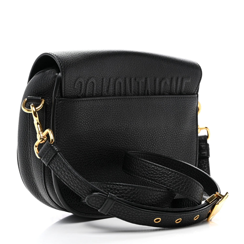 Grained Calfskin Medium Bobby Flap Black AT My store